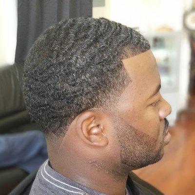 Wavy tapered ceasar!!