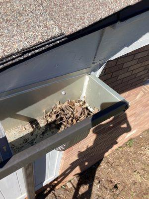 Keep your gutters cleaned regularly to avoid clogged drains and rotten wood.