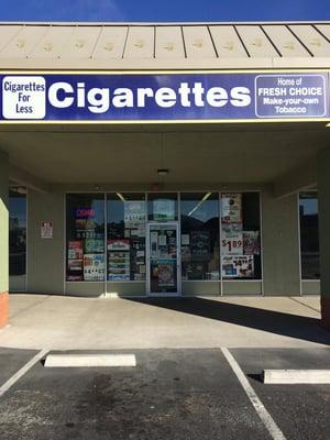 Welcome! Come inside and check out our wide selection of items for every smoker on the go!