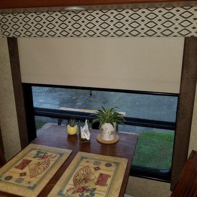 We had day - night shades put in our motorhome along with recovering our valances.  We are very pleased and fully recommend them