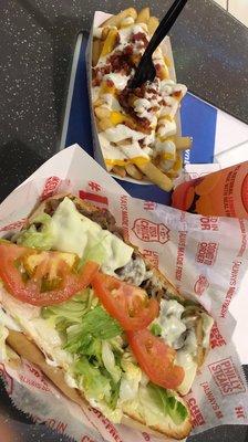 Philly steak and ultimate fries