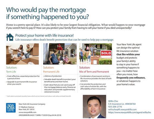 Who would pay the mortgage if something happened to you?