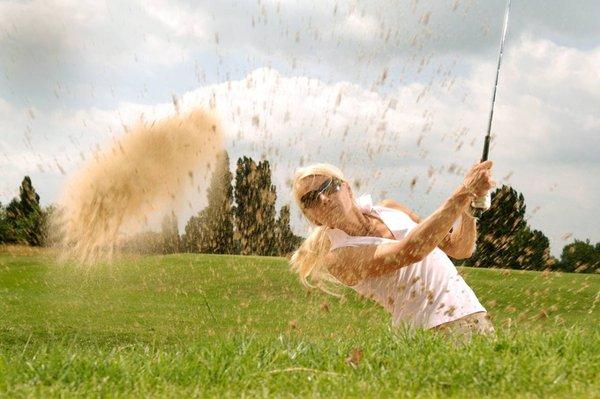 outdoor sports golf with scleral lenses