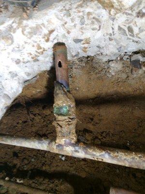 Water Line repair.