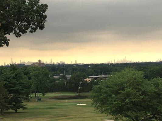 NYC skyline.. From the upstairs patio..