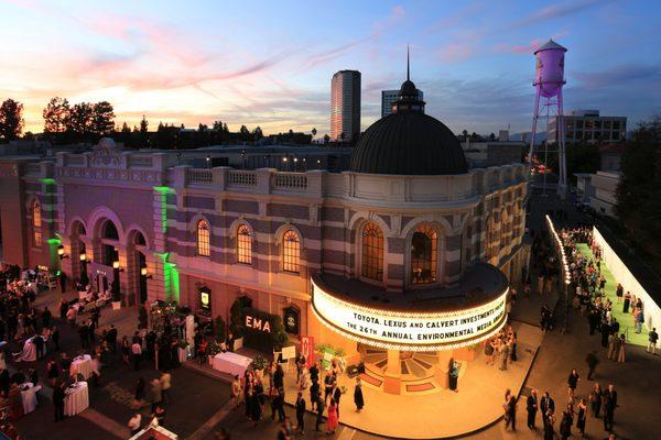 The marquee at the SJR Theater can be customized for a party