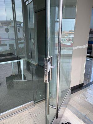 Commercial front door handle