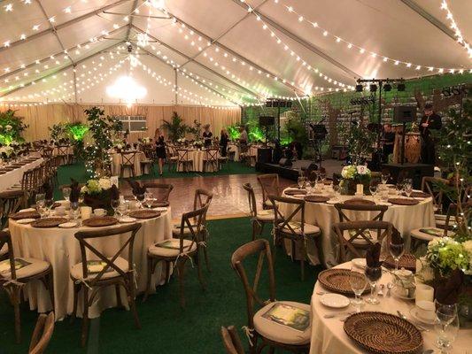 Eventmakers has the largest tent, table and chair inventory in the area.