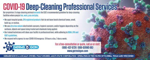 Covid-19 Deep Cleaning Professional Service