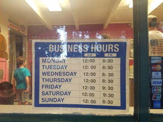 Business hours