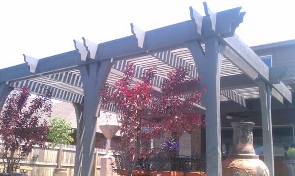 custom solar style pergola