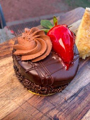 Chocolate strawberry shortcake