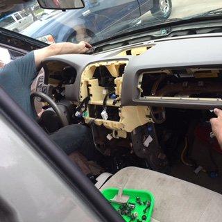 Dash reinstall after heater core replacement.