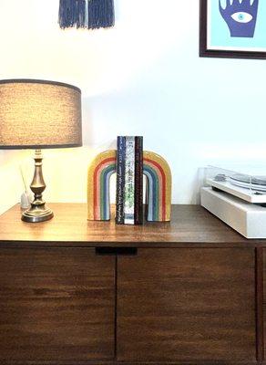 rainbow bookends