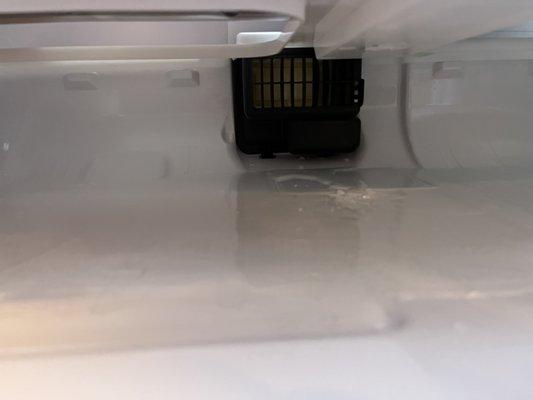 Leaking refrigerator