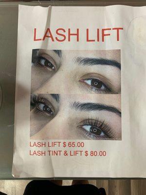 Lash lift