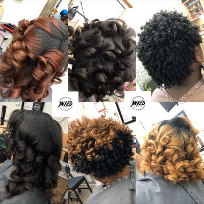 Whether straight or curly, Mixed Studio Salon promotes healthy hair.