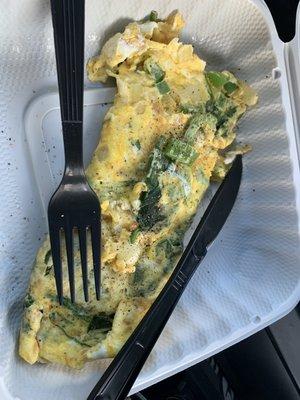 Veggie omelette