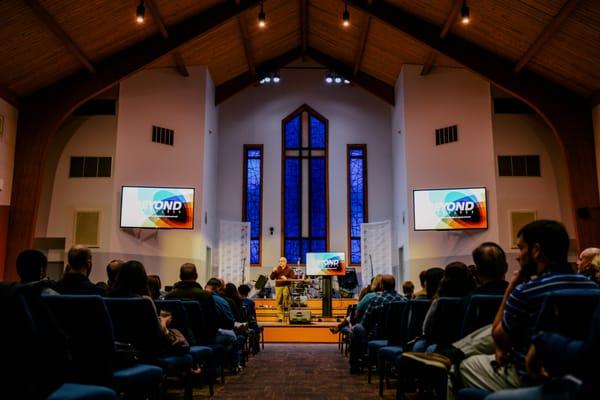 Main Auditorium during Sunday Message