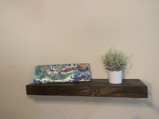 Ebony 2-piece Wooden Floating Shelves