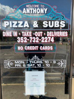 Anthony Pizza & Subs