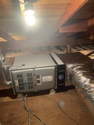 New furnace and ac with ducting install