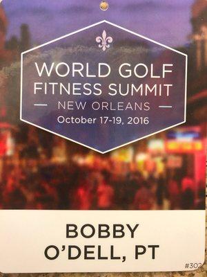 Every two years I attend the World Golf Fitness Summit put on by the Titleist Performance Institute. Always stay hungry for knowledge!