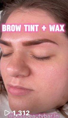 BROW TINT + WAX