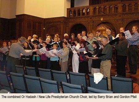 Music and creative participation play an important part of congregational life at Or Hadash.