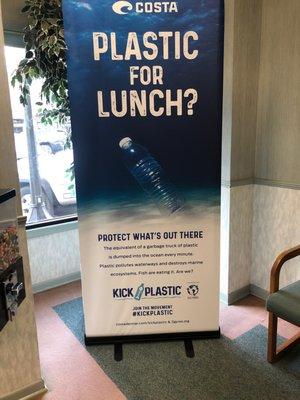 Common sense in your face. #kickplastic