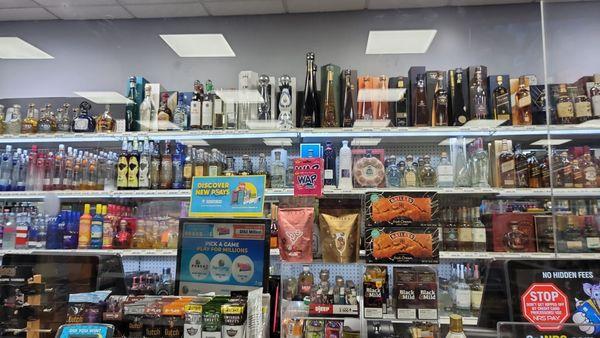 Large selection of liquor