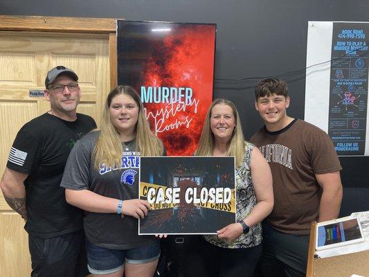 Family fun here at Murder Mystery Rooms