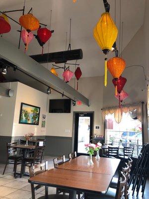 Tidy dining area