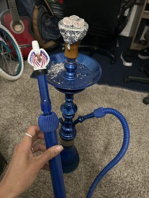 First hookah with special tip bought here too. Score!