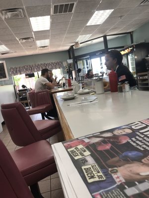 Lunch. Counter at Peters