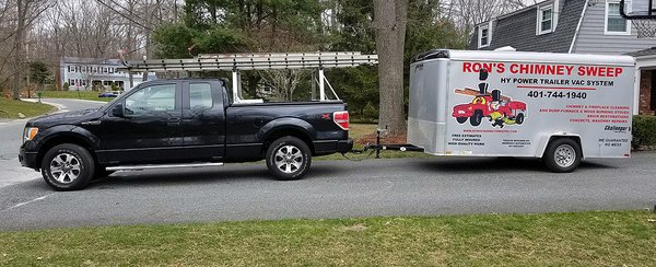 Fully insured high quality work and chimney services provided with Rhode Island's most powerful 35 horsepower vacuum system.