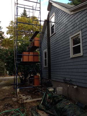 New construction: setting up for a chimney build