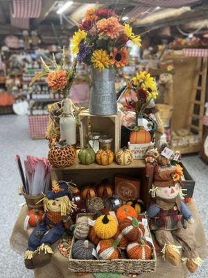 Fall crafts display - Schwallier's Country Basket