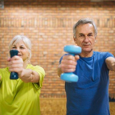 Senior couples activities personal training with Coach Ekong