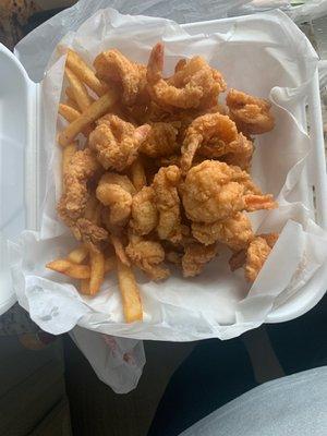 Fried shrimp platter taste so good.