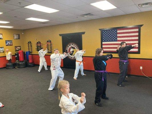 Way of the Warrior Martial Arts Studio Belt Rank Test