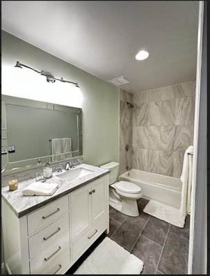 Bathroom remodel after