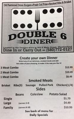 Sample of Menu