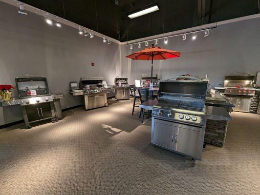 Huge selection of high-end grills