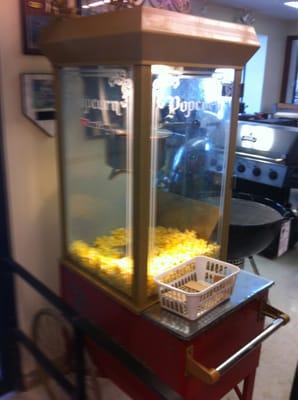 Free popcorn