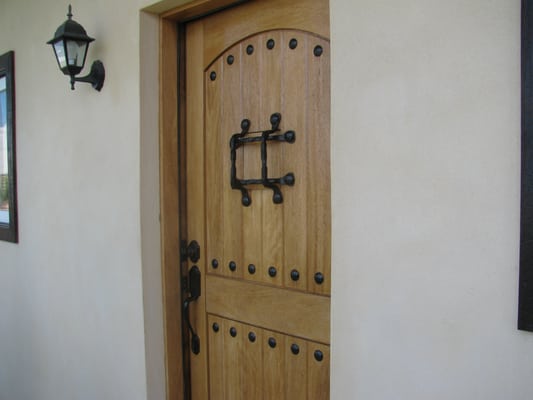 Knotty Alder Door. Make a statement with a beautiful new front door. For more information Call.   373-2724