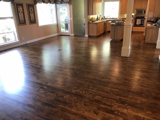 New hardwood floor