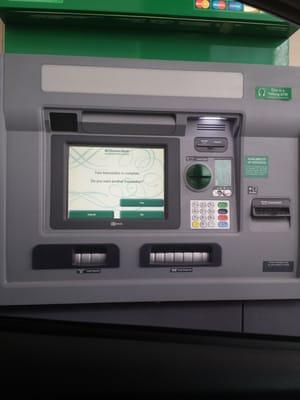 Drive thru atm deposit