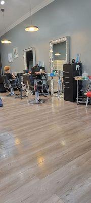 Inside of salon