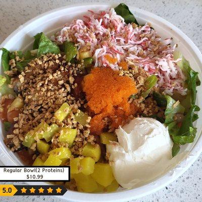 Poke Bowl-Regular (2 scoops of protein)